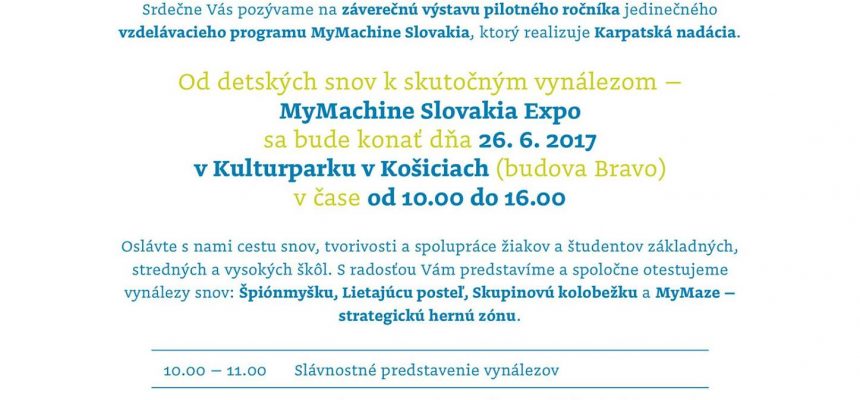 MyMachine Slovakia Exhibition 2017