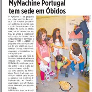 MyMachine Portugal’s story in the newspaper