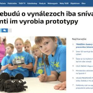 Article on MyMachine Slovakia in national newspaper